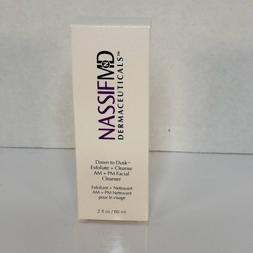 NassifMD Dawn to Dusk Am+ PM Facial Cleanser 2 Fl oz/ 60 ml
